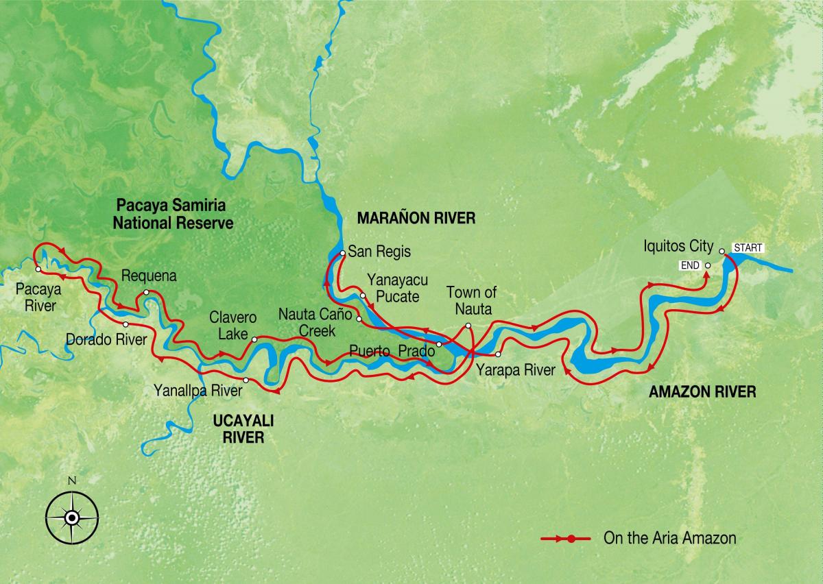 harta e lumit amazon Peru