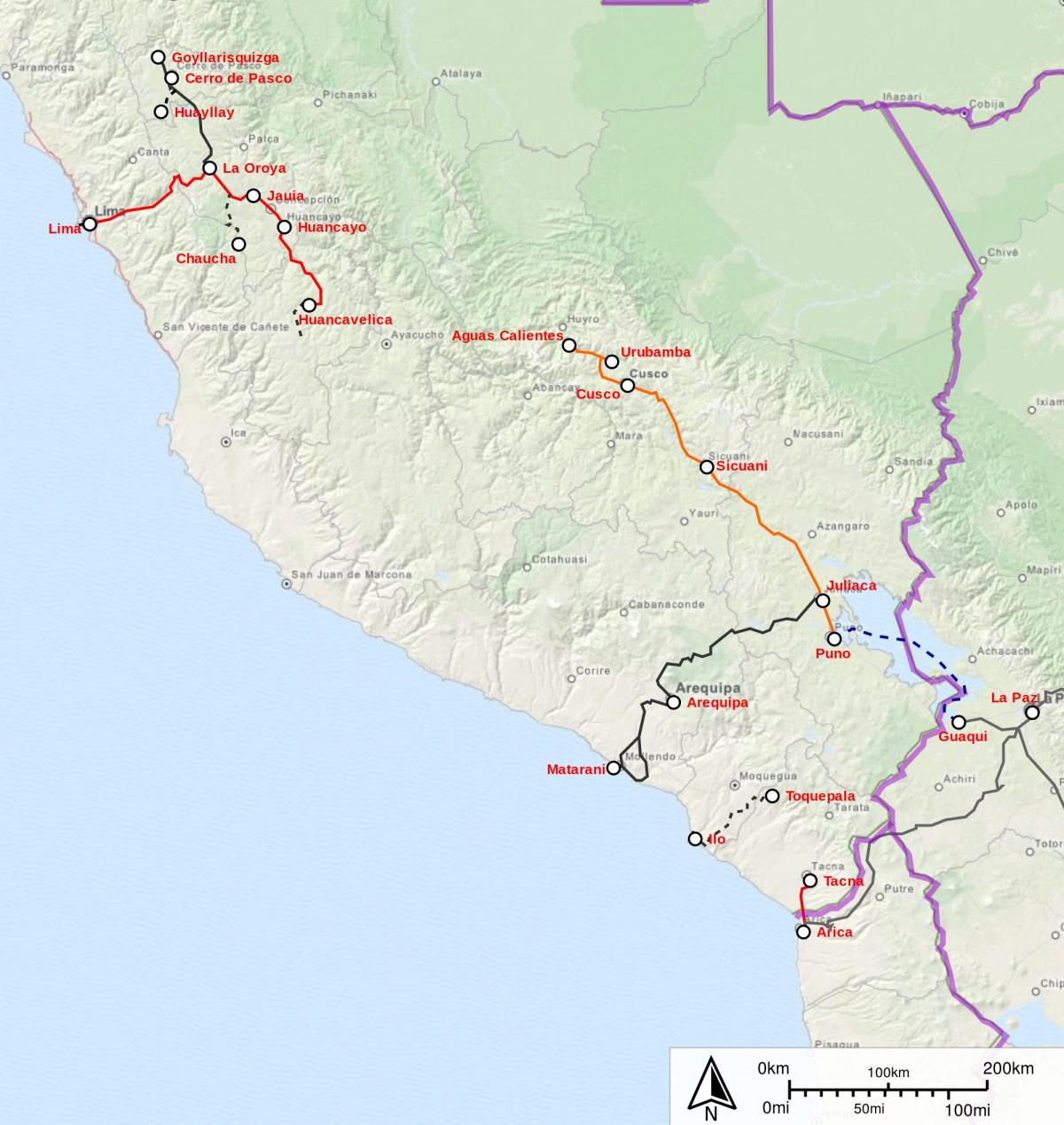 Peru tren hartë