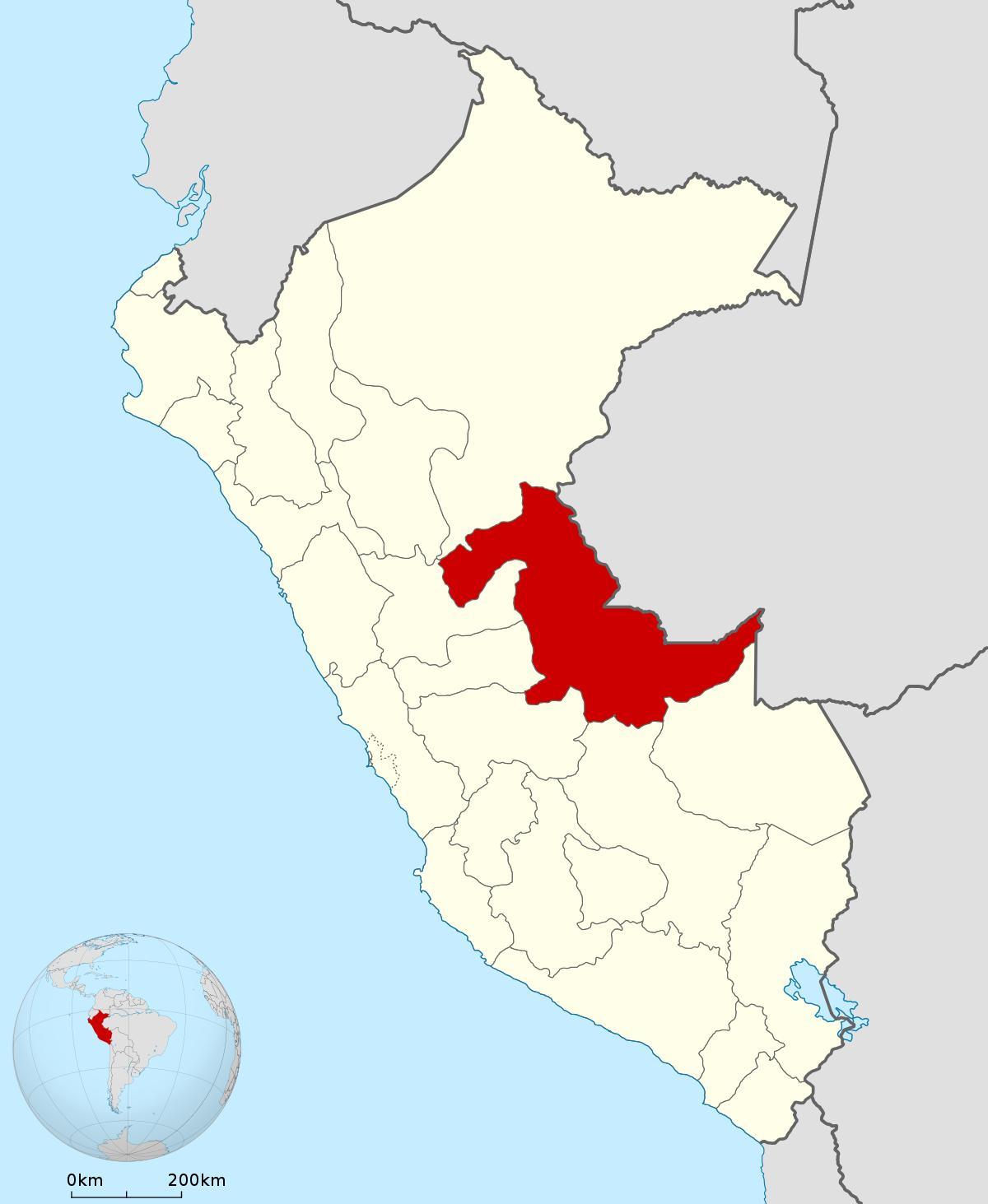 harta e pucallpa Peru