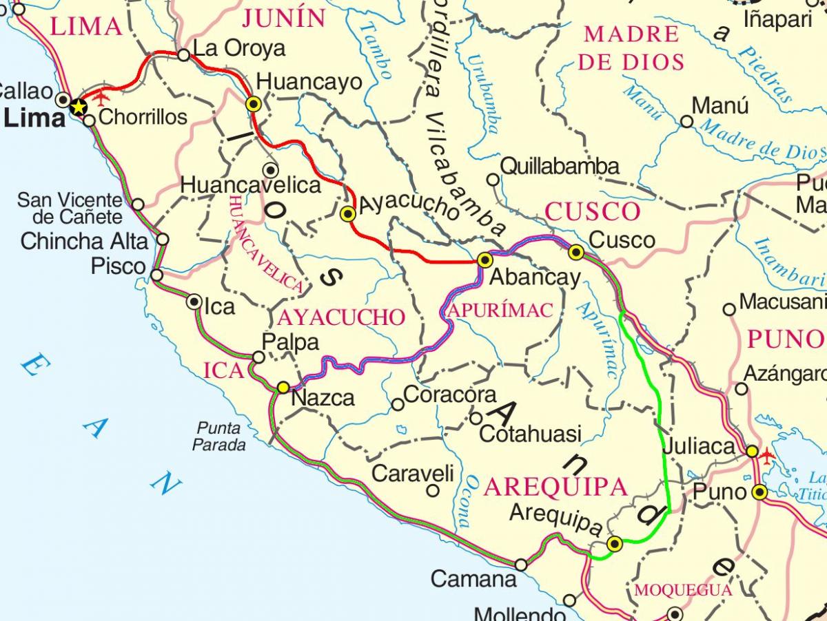 harta e cusco Peru