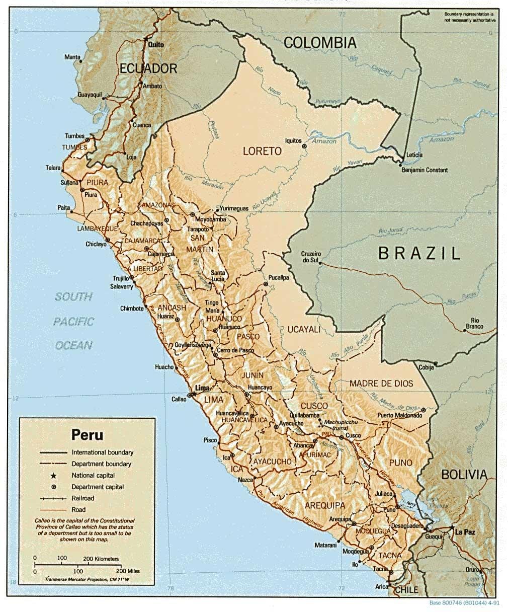harta e Peru shfletoj 