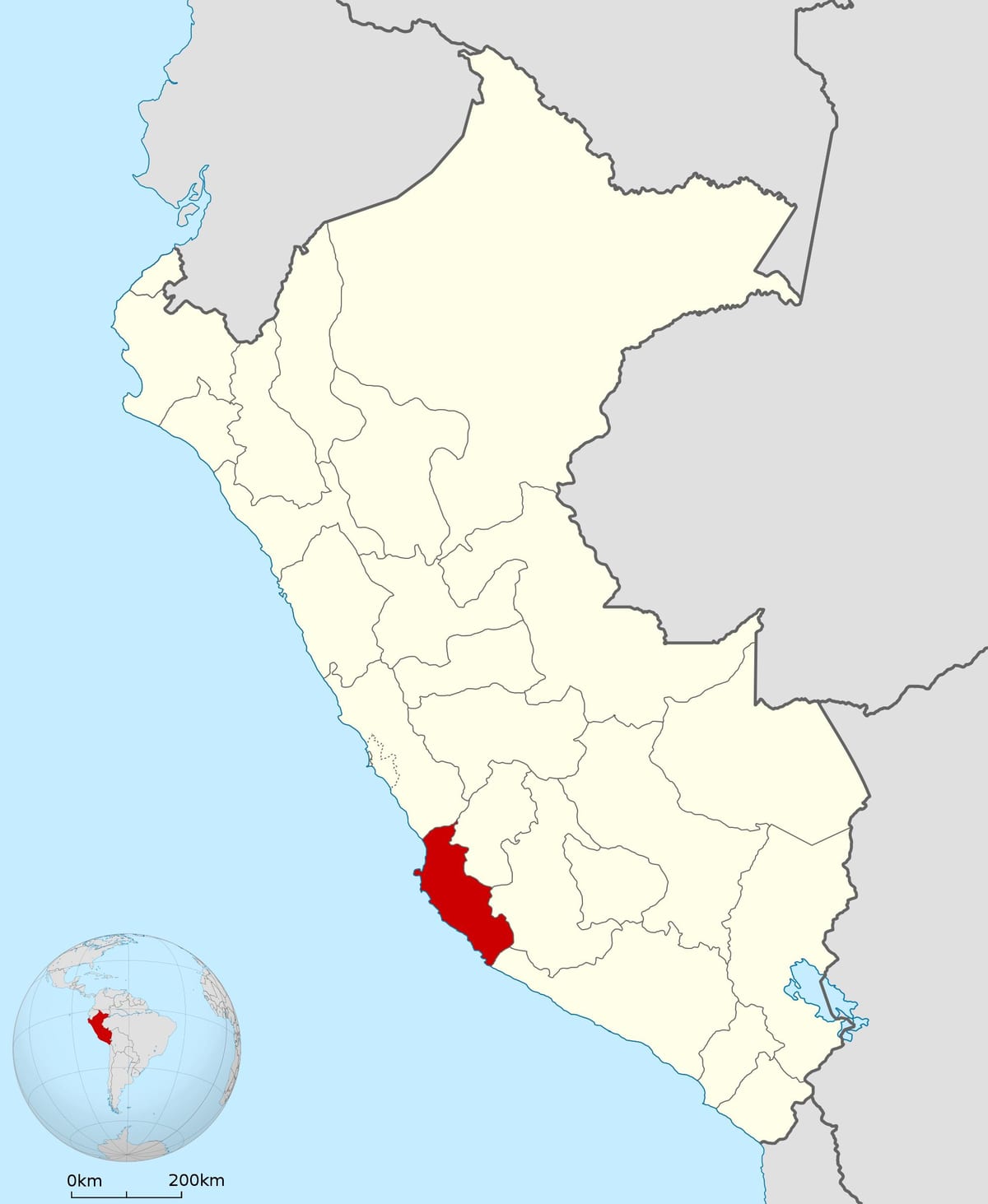 harta e ica Peru