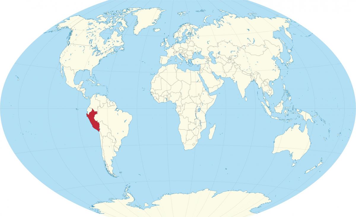 hartë të botës duke treguar Peru