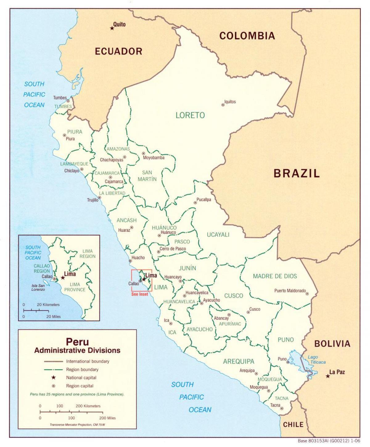 hartë që tregon Peru