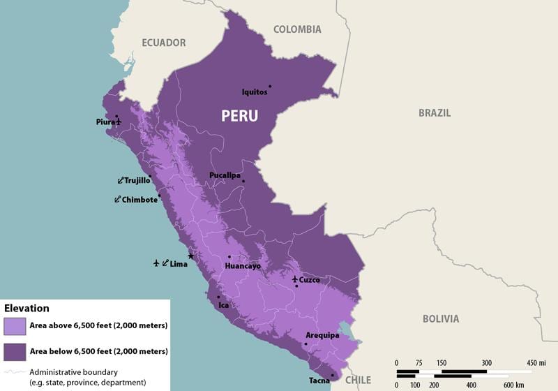 harta e zika Peru