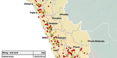 Harta e Peru burimeve natyrore