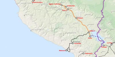 Peru tren hartë