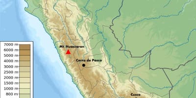 Lartësi hartë Peru