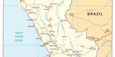 Harta e Peru shtetet