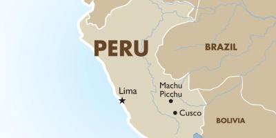 Harta e Peru dhe vendet fqinje